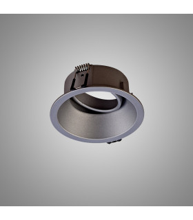 Comfort 9.6cm Round Downlight GU10 Matt Silver Cut Out: 85mm Lampholder Included-2