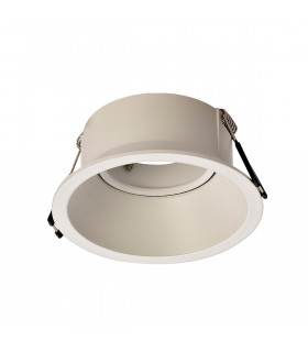 Comfort 9.6cm Round Downlight GU10 Matt White Cut Out: 85mm Lampholder Included-1