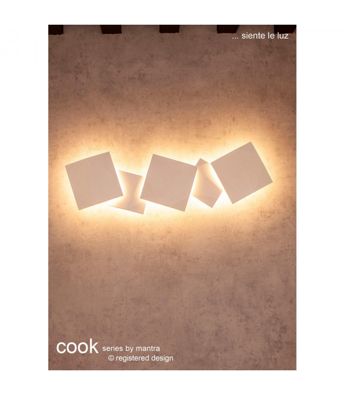 Cook Wall Light 12.5W LED 3000K 975lm White 3yrs Warranty-3