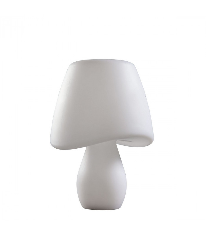 Cool Table Lamp 2 Light E27 In Line Switch Indoor, Opal White