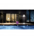 Cool Table Lamp 2 Light E27 In Line Switch Indoor, Opal White