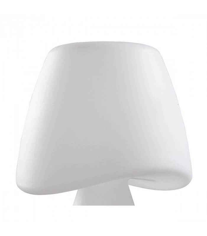 Cool Table Lamp 2 Light E27 In Line Switch Indoor, Opal White