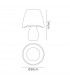 Cool Table Lamp 2 Light E27 In Line Switch Indoor, Opal White