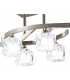 Cuadrax Rectangular Semi Flush 6 Light G9 Satin Nickel-4
