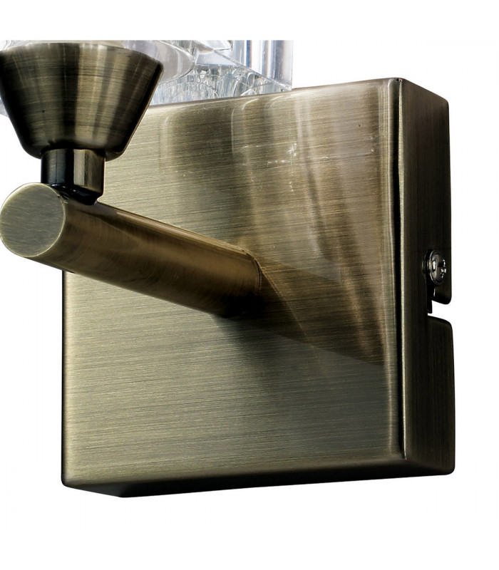 Cuadrax Wall 1 Light G9 Antique Brass-3