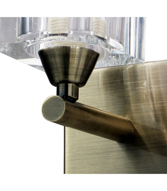 Cuadrax Wall 1 Light G9 Antique Brass-4