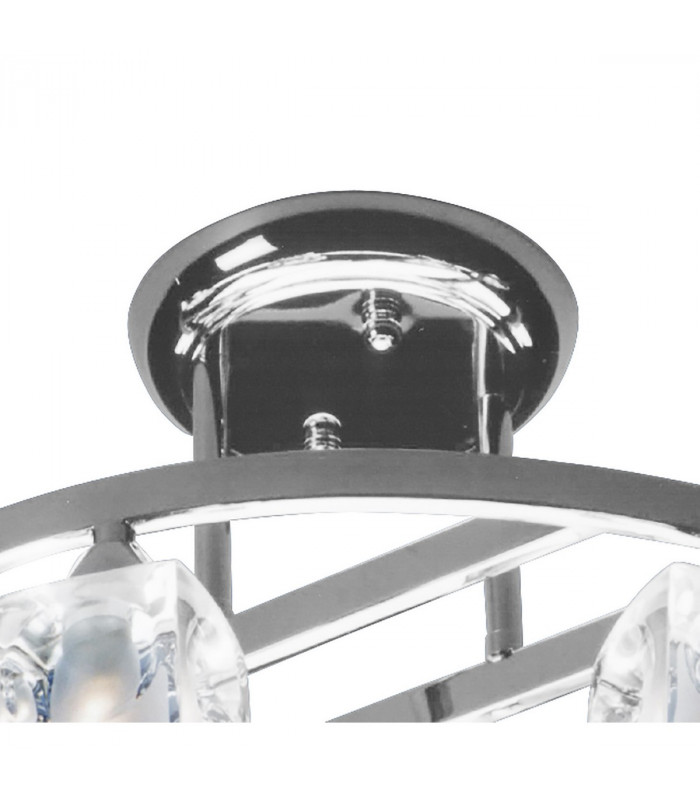 Cuadrax Rectangular Telescopic 6 Light G9 Satin Nickel-3
