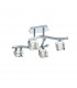 Cuadrax Square Semi Flush 4 Light G9 Polished Chrome-1