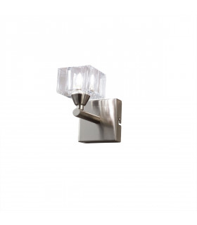 Cuadrax Wall Lamp 1 Light G9 Satin Nickel-1