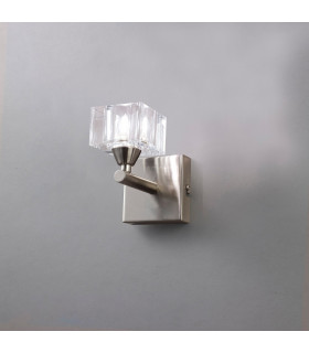 Cuadrax Wall Lamp 1 Light G9 Satin Nickel-2