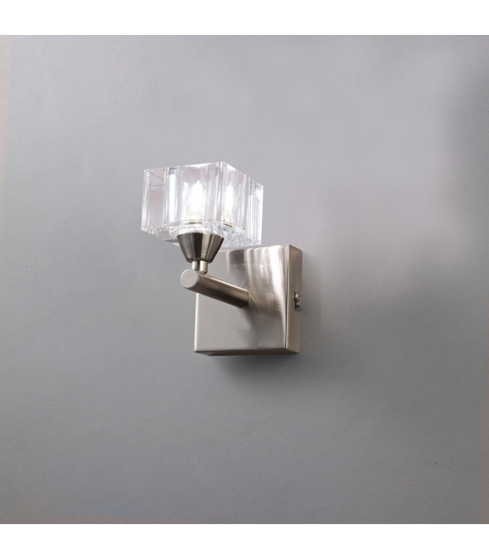 Cuadrax Wall Lamp 1 Light G9 Satin Nickel-2