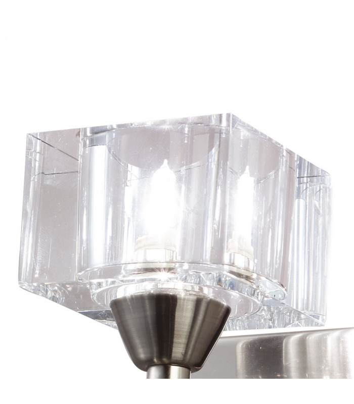 Cuadrax Wall Lamp 1 Light G9 Satin Nickel-4