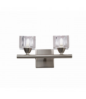 Cuadrax Wall Lamp 2 Light G9 Satin Nickel-1