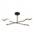 Cuba Ceiling 4 Light, 32W LED, 3000K, 2400lm, Gold/Black, 3yrs Warranty