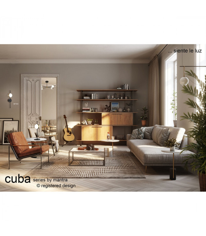 Cuba Ceiling 4 Light, 32W LED, 3000K, 2400lm, Gold/Black, 3yrs Warranty