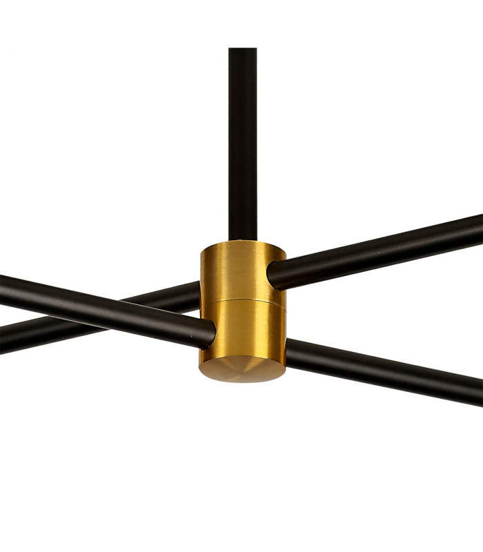 Cuba Ceiling 4 Light, 32W LED, 3000K, 2400lm, Gold/Black, 3yrs Warranty