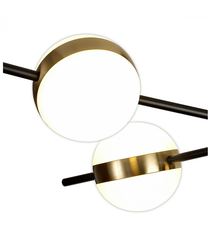 Cuba Ceiling 4 Light, 32W LED, 3000K, 2400lm, Gold/Black, 3yrs Warranty