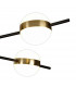 Cuba Ceiling 4 Light, 32W LED, 3000K, 2400lm, Gold/Black, 3yrs Warranty
