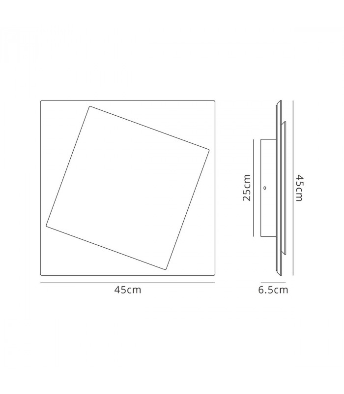 Dakla Wall Lamp 30W LED 3000K 1810lm IP20 White 3yrs Warranty-6