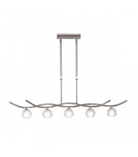 Dali Telescopic Pendant Line 5 Light G9 Polished Chrome-1