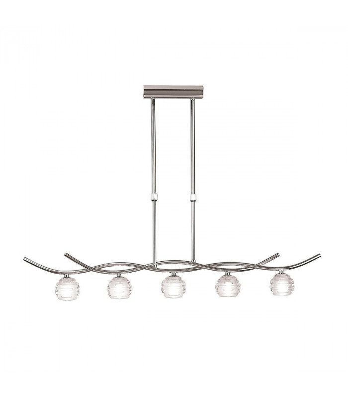Dali Telescopic Pendant Line 5 Light G9 Polished Chrome-1