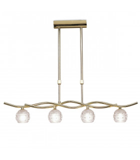 Dali Telescopic Linear Pendant Line 4 Light G9 Polished Brass-1