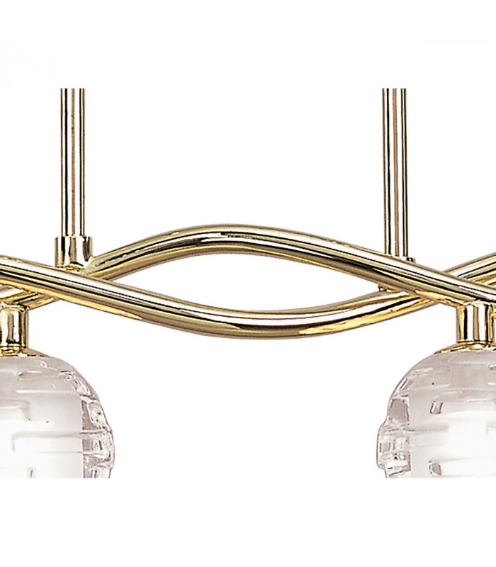 Dali Telescopic Linear Pendant Line 4 Light G9 Polished Brass-5