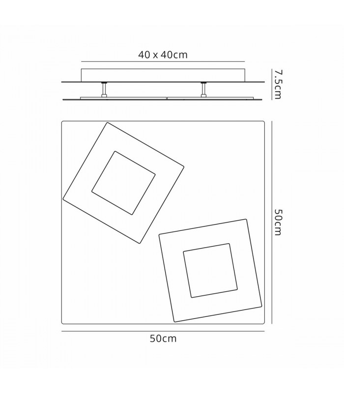 Dalia 50cm Ceiling 48W LED 3000K 3360lm Gold/Rust Brown 3yrs Warranty-7