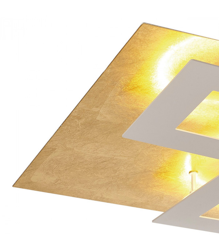Dalia 50cm Ceiling 48W LED 3000K 3360lm Gold/White 3yrs Warranty-5