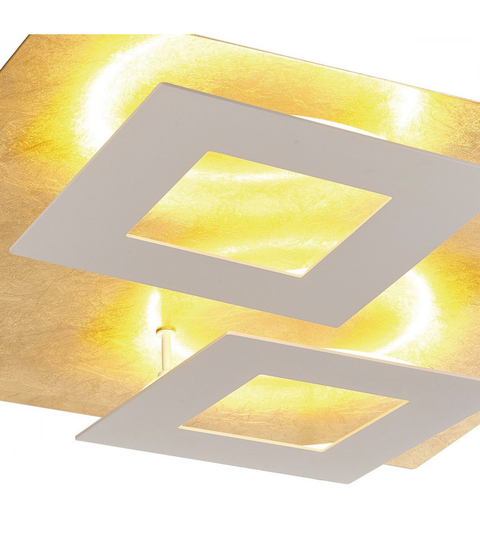 Dalia 50cm Ceiling 48W LED 3000K 3360lm Gold/White 3yrs Warranty-6