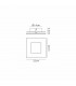 Dalia 22cm Wall Lamp 24W LED 3000K 1680lm Gold/White 3yrs Warranty-6