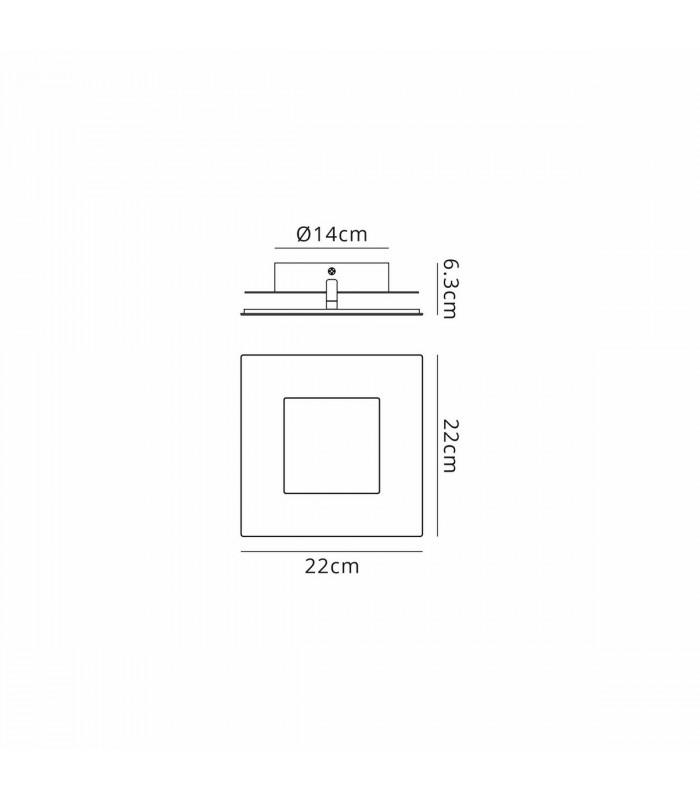 Dalia 22cm Wall Lamp 24W LED 3000K 1680lm Gold/White 3yrs Warranty-6
