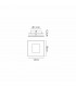 Dalia 18cm Wall Lamp 18W LED 3000K 1260lm Gold/White 3yrs Warranty-8