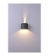 Davos Square Wall Lamp, 2 x 6W LED, 4000K, 1100lm, IP54, Rust Brown, 3yrs Warranty