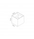 Davos Square Wall Lamp, 2 x 6W LED, 4000K, 1100lm, IP54, Rust Brown, 3yrs Warranty