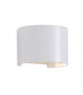 Davos Round Wall Lamp, 2 x 6W LED, 4000K, 1100lm, IP54, Sand White, 3yrs Warranty