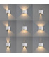 Davos Round Wall Lamp, 2 x 6W LED, 4000K, 1100lm, IP54, Sand White, 3yrs Warranty