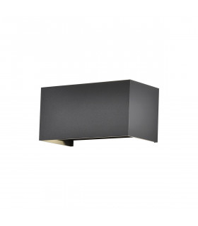 Davos Rectangle Wall Lamp, 4 x 6W LED, 3000K, 2200lm, IP54, Anthracite, 3yrs Warranty