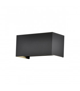 Davos Rectangle Wall Lamp, 4 x 6W LED, 3000K, 2200lm, IP54, Sand Black, 3yrs Warranty