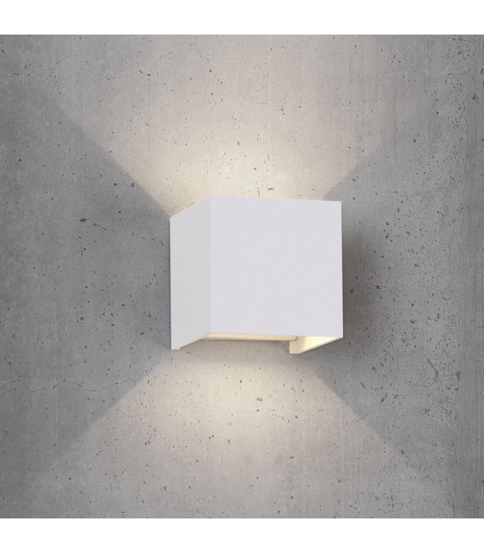 Davos Rectangle Wall Lamp, 4 x 6W LED, 3000K, 2200lm, IP54, White, 3yrs Warranty