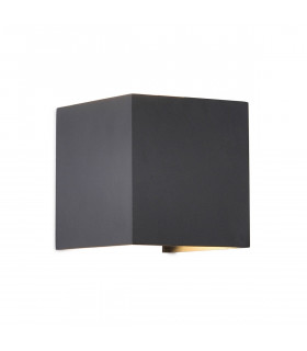 Davos Square Wall Lamp, 2 x 6W LED, 4000K, 1100lm, IP54, Anthracite, 3yrs Warranty