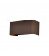 Davos Rectangle Wall Lamp, 4 x 6W LED, 4000K, 2200lm, IP54, Rust Brown, 3yrs Warranty