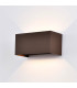 Davos Rectangle Wall Lamp, 4 x 6W LED, 4000K, 2200lm, IP54, Rust Brown, 3yrs Warranty