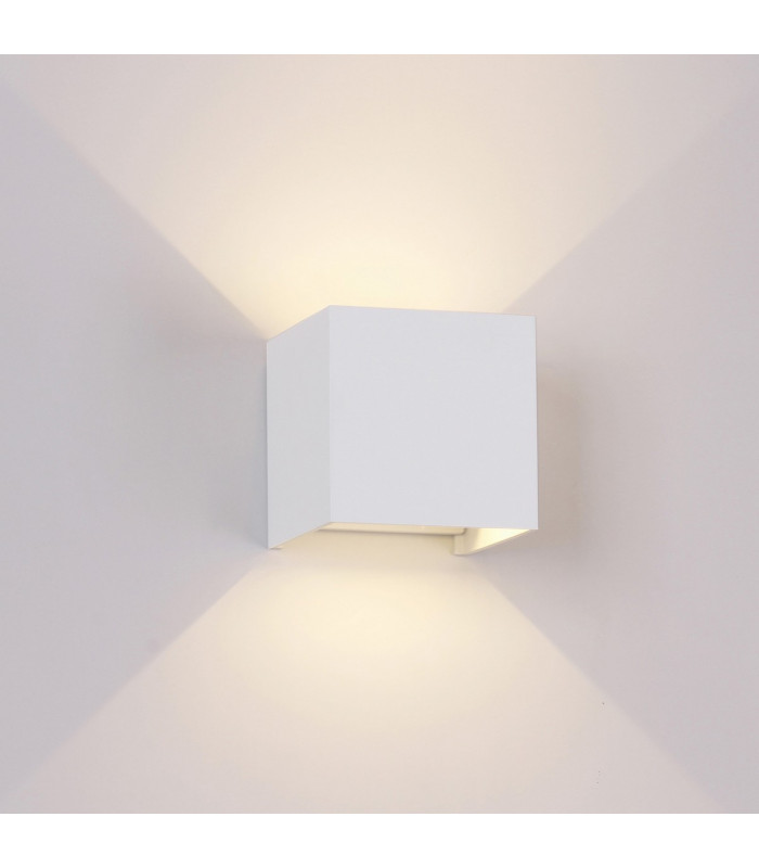 Davos Rectangle Wall Lamp, 4 x 6W LED, 4000K, 2200lm, IP54, Rust Brown, 3yrs Warranty