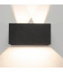 Davos Rectangle Wall Lamp, 4 x 6W LED, 4000K, 2200lm, IP54, Rust Brown, 3yrs Warranty