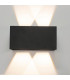 Davos Rectangle Wall Lamp, 4 x 6W LED, 4000K, 2200lm, IP54, Rust Brown, 3yrs Warranty