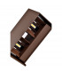 Davos Rectangle Wall Lamp, 4 x 6W LED, 4000K, 2200lm, IP54, Rust Brown, 3yrs Warranty