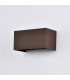 Davos Rectangle Wall Lamp, 4 x 6W LED, 4000K, 2200lm, IP54, Rust Brown, 3yrs Warranty