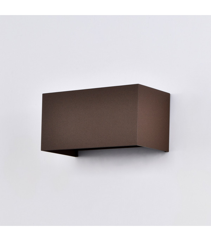 Davos Rectangle Wall Lamp, 4 x 6W LED, 4000K, 2200lm, IP54, Rust Brown, 3yrs Warranty