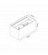 Davos Rectangle Wall Lamp, 4 x 6W LED, 4000K, 2200lm, IP54, Rust Brown, 3yrs Warranty